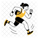 Running Sprinting Racing Icon