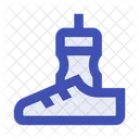 Running Water Bottle Running Shoes Icon