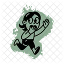 Running Away Afraid Terrified Icon