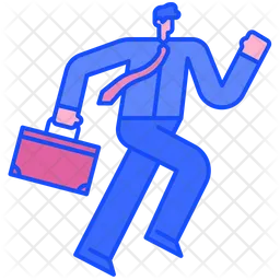 Running Businessman  Icon