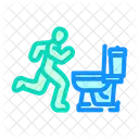 Running Toilet Diarrhea Icon