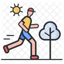 Cross Country Run Running Sports Icon