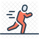 Running Run Sprinter Exercise Runner Athlete Marathon Sprint Sport Man Race Motion Movement Icon