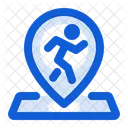 Running Location Run Athlete Icon