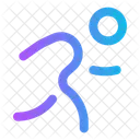 Running Round Man Sport Icon