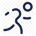 Running Round Man Sport Icon