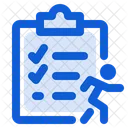 Running Schedule Checklist Clipboard Icon