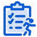 Running Schedule Checklist Clipboard Icon