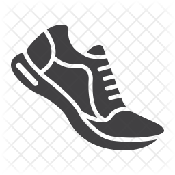 Running shoe Icon - Download in Glyph Style