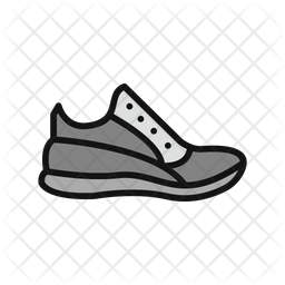 Running Shoes Icon - Download In Colored Outline Style