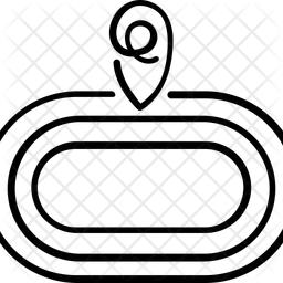 Running Track  Icon