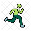 Running Track Fitness Workout Icon