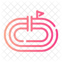Running Track Flied Arena Icon