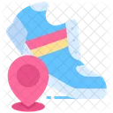 Running Track Route Running Icon
