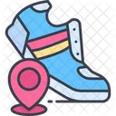 Running Track Route Running Icon