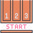 Running Track Start Point Running Icon