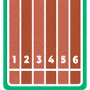 Track Running Lanes Icon