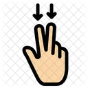 Finger runter  Symbol