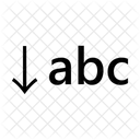 Nach Unten Umschalttaste Symbol