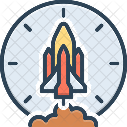 Runtime Icon - Download in Colored Outline Style