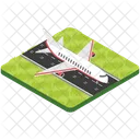 Runway Airfield Airstrip Icon