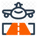 Runway Building Blueprint Icon