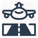 Runway Building Blueprint Icon