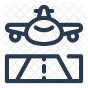 Runway Building Blueprint Icon