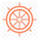 Pirati Marinaio Ruota Della Nave Icon