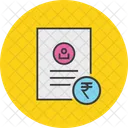 Rupee Banking Document Icon