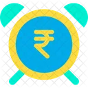 Rupee Alarm Money Alarm Time Is Money Icon