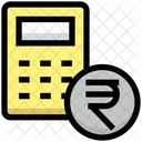 Rupee Badget Calculator Coin Icon
