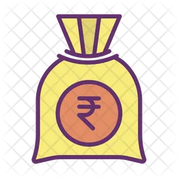 Rupee Bag  Icon