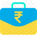 Rupee Briefcase Business Bag Briefcase Icon