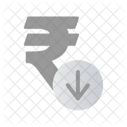 Rupee Down  Icon