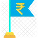 Rupee Flag Finance Flag Financial Success Icon