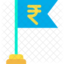 Rupee Flag  Icon