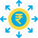 Rupee Flow Money Flow Cash Flow Icon