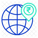 Iglobal Presence Rupee Global Location Financial Location Icône
