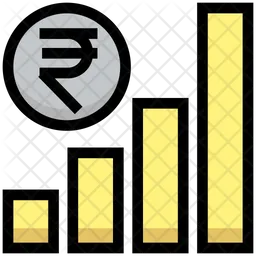 Rupee Graph  Icon