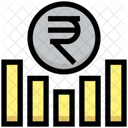Rupee Graph  Icon