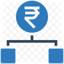 Rupee Hierarchy Structure Connection Icon