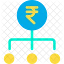 Rupee Hierarchy Financial Hierarchy Money Hierarchy Icon