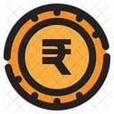 Rupee Currency Exchange Digital Currency Icon