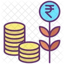 Minvestment Growth Rupee Investment Growth Icon