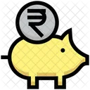 Business Financial Piggy Bank Icon