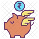 Minvestment Banking Rupees Rupee Savings Piggy Bank Icon