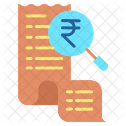 Rupee Search Bill  Icon