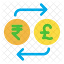 Rupees And Pound Exchange  Icon