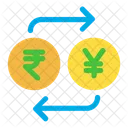 Rupees And Yen Exchange  Icon